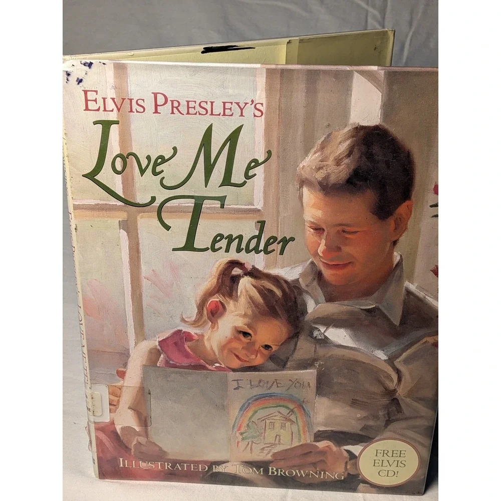 Elvis Presley Love Me Tender Childrens Book Hardcover Tom Browning CD Included